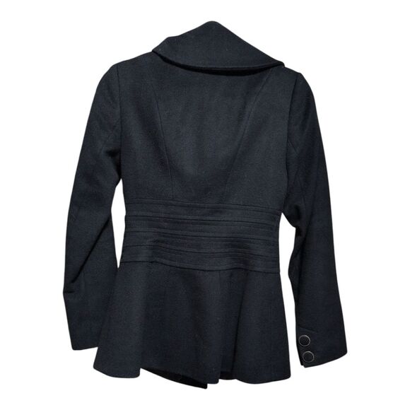 Reiss Lupin black Wool cashmere 3 button military-style jacket size XS - Picture 9 of 11